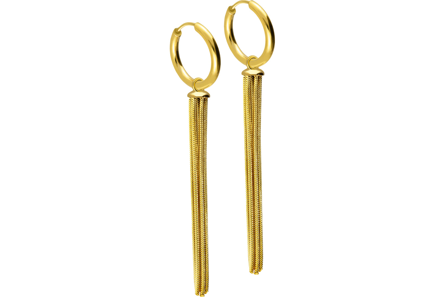 Chirurgenstahl Ohrclicker Creolen QUASTE von Piercingline